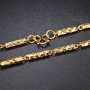 18K Duracell King Men's Electroplated Bamboo Necklace 51cm