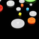 51pcs Mixed Plastic Gear Gearbox Package Kit Spindle gear Rack Pulley Belt Worm Rod Set