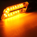 Pair LED Turn Signal Motorcycle Light Amber Blade Lamp Indicator Blinker Light