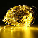 Battery Powered 10M 100LEDs Waterproof Silver Wire String Light For Wedding Party Decor