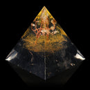Orgone Pyramid Energy Generator Tower Home Reiki Healing Crystal 60x56x56mm Decorations