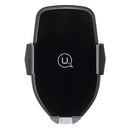 USAMS Intelligent Automatical Lock 10W Qi Wireless Fast Charge Car Mount Air Vent Holder for Mobile Phone