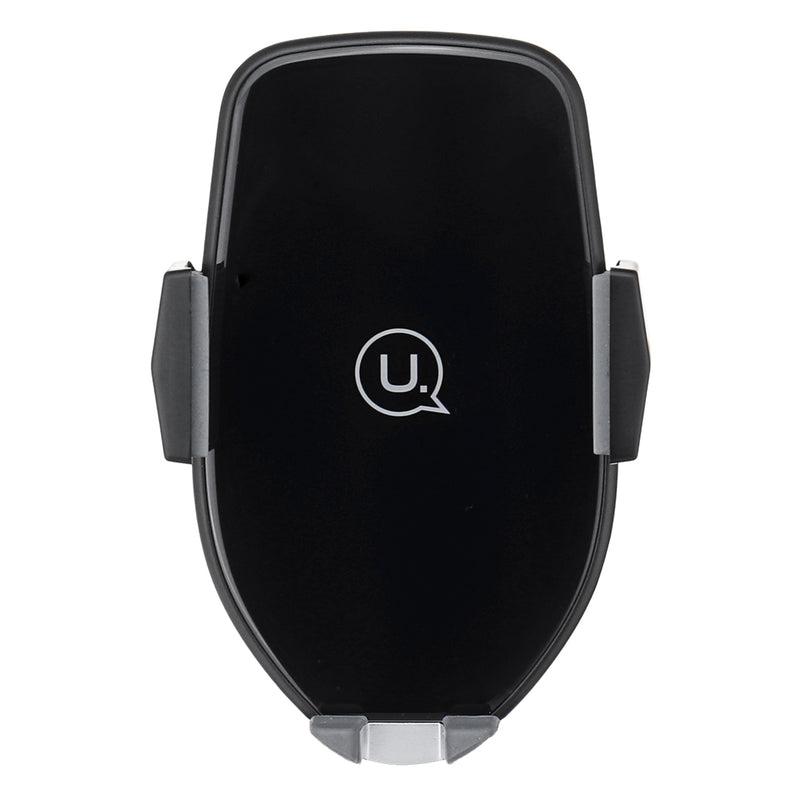 USAMS Intelligent Automatical Lock 10W Qi Wireless Fast Charge Car Mount Air Vent Holder for Mobile Phone