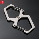 Outdoor Multifunctional Camping Quickdraw S-type Keychain Survival Tool Carabiners Hanging Buckle