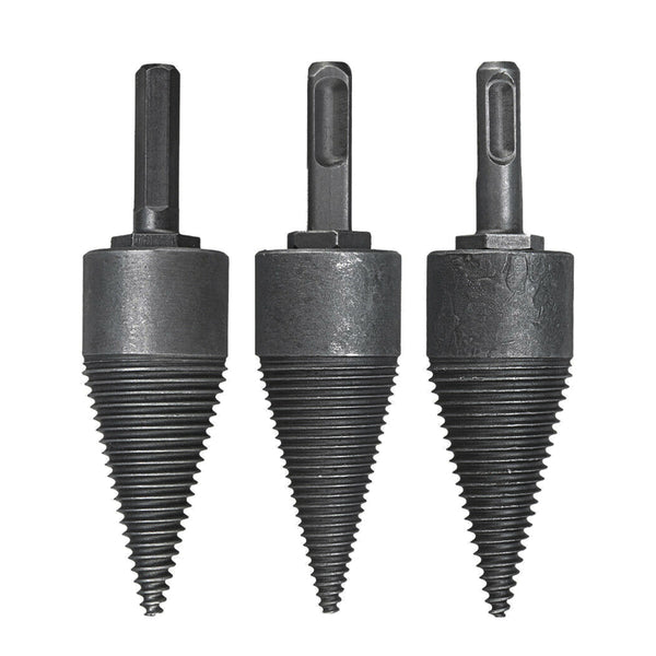 32mm Household Splitter Drill Bit L140mm Square Round Hex Shank Steel Kindling Firewood For Hand Drill