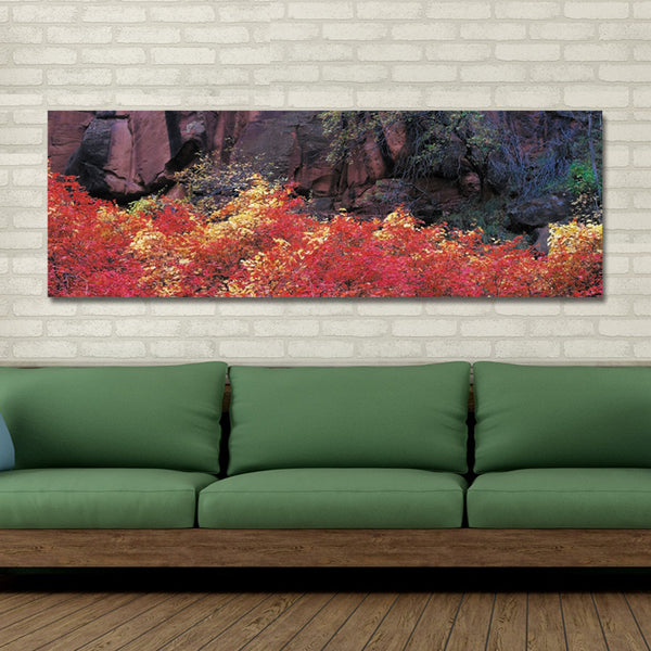 DYC 10419 Single Spray Oil Paintings Photography Maple Leaf Landscape Painting WallArt For Home Decoration