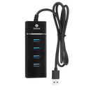 BIAZE HUB9 Aluminum Alloy USB 3.0 to 4-Port USB 3.0 OTG Hub Adapter 1M