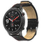 Red Thread Single Leather Watch Band Watch Strap for 47mm Amazfit GTR Smart Watch