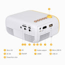 AAO YG200 TFT LCD Mini Projector 400-600 Lumens 320*x240 Pixels Supported 1920x1080 Pixels Portable Home Theater Projector