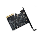 ITHOO PCE2TYC-A31 USB3.1 Dual Type-C SSD PCI-E Expansion Card with 15PIN Power Interface 10Gbps for Desktop Computer