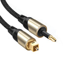 CE-LINK 5M SPDIF Toslink Male to Round 3.5mm Optic Male Digital Optical Fiber Audio Cable for PS3/4