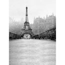 3x5ft Vinyl Snowflake Eiffel Tower Photography Background Backdrop For Studio Prop