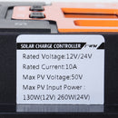 LCD Display 12V/24V Auto Solar Charge Controller PWM Controller Dual USB Controller For PWM Solar Panel 10A-30A