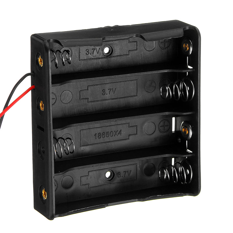 Plastic Battery Storage Case Box Holder For 4 x 18650 Battery