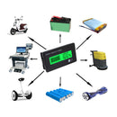 2Pcs 12V/24V/36V/48V 8-70V LCD Acid Lead Lithium Battery Capacity Indicator Board Digital Voltmeter