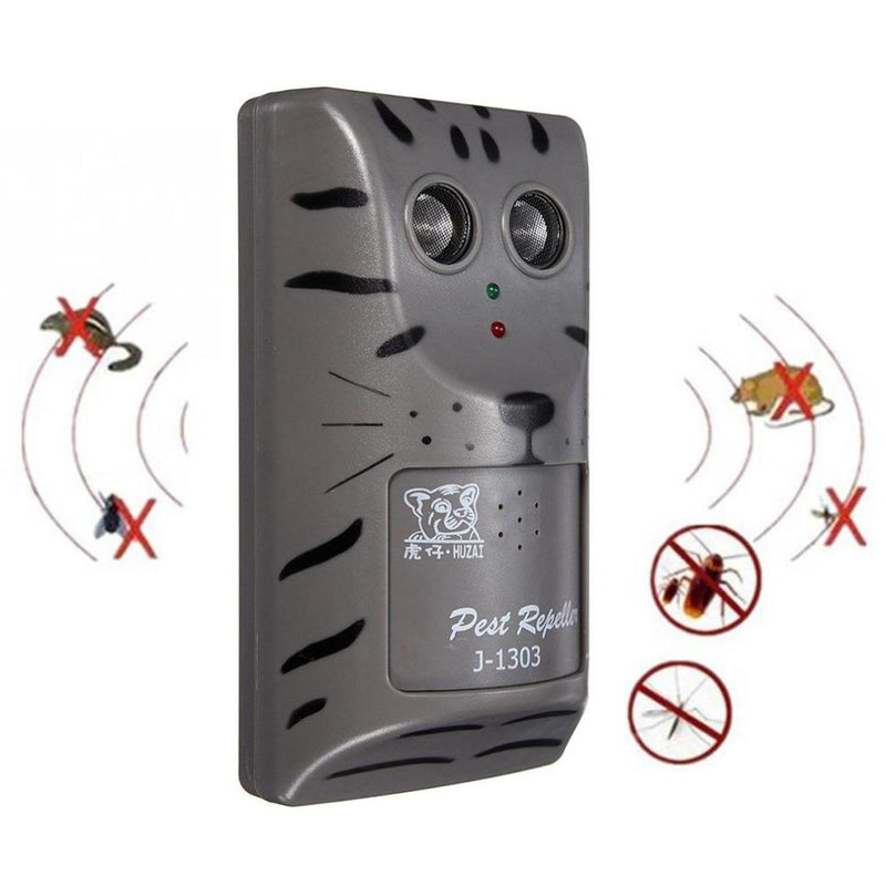Double Head Electronic Ultrasonic Pest Control Repeller Mouse Insect Rodent Repeller Household High Power Animal Repeller