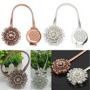 Flower Crystal Magnetic Curtain Clip Tie Backs Buckle Tie Back Clips Home Decoration