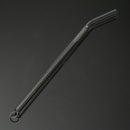 4Pcs 5mm Reusable Clear Bent Glass Drinking Straws Water Juice Straws with Cleaning Brush