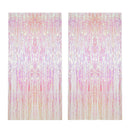 Shiny Metallic Tinsel Foil Fringe Curtains Party Photo Backdrop Wedding Decorative Curtains Party Decor Wedding Decor