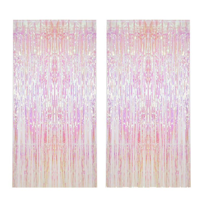 Shiny Metallic Tinsel Foil Fringe Curtains Party Photo Backdrop Wedding Decorative Curtains Party Decor Wedding Decor