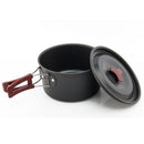 IPRee Outdoor 1-2 People Picnic Pots Travel Camping Sets Pans Bowls Hard Aluminum Oxide Tableware