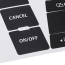 Matte Black Car Steering Wheel Button Repair Decals Stickers For VW Volkswagen Touareg 2004-2009