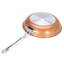 9inch Aluminum Stainless Steel Round Non Stick Copper Frying Pan Cookware Handle