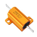 20pcs RX24 25W 3R 3RJ Metal Aluminum Case High Power Resistor Golden Metal Shell Case Heatsink Resistance Resistor