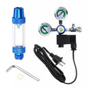 220V G5/8 Aquarium Co2 Regulators Check Valve Bubble Counter Solenoid+1.4m Cable