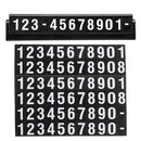 Universal Car License Plate Frame Phone Number Stop Plate Sticker  Luminous Temporary Parking Card Rotatable Hiding