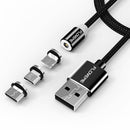 FLOVEME Type C LED Magnetic Braided Fast Charging Data Cable 2m For Oneplus 6t Xiaomi Mi 8 S9