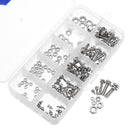 Suleve MXSP1 Steel Phillips Pan Head Screws Nuts Assortment Kit M2/M2.5/M3/M4/M5 160Pcs