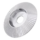 Drillpro 100x16/110x22mm Bevel Arc Wood Carving Disc Shaping Disc Tungsten Carbide Angle Grinding Wheel Sanding Carving Rotary Tool Abrasive Disc for Angle Grinder