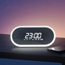 Baseus E09 Wireless bluetooth Speaker HiFi Dual Units Dual Alarm Clock LED Display Light FM Radio TF Card Speaker with Mic