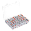 Minleaf 48Pcs Electrical Wiring Household 2PIN Docking Connector Electrical Connectors Wire Terminal Block Universal Electrical Wire Connector