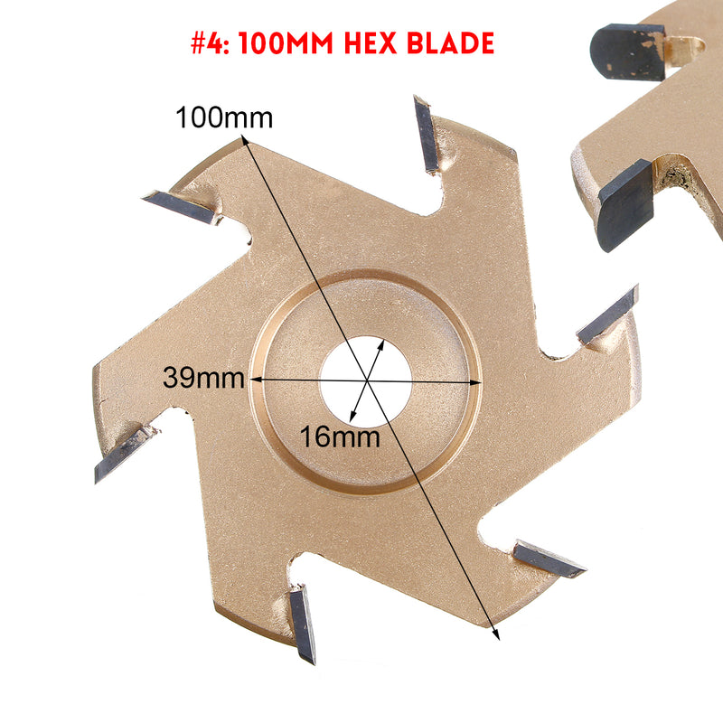 75/85/90/100mm Wood Carving Cutter Disc Blade Teeth Power for 16mm Angle Grinder Milling Tool