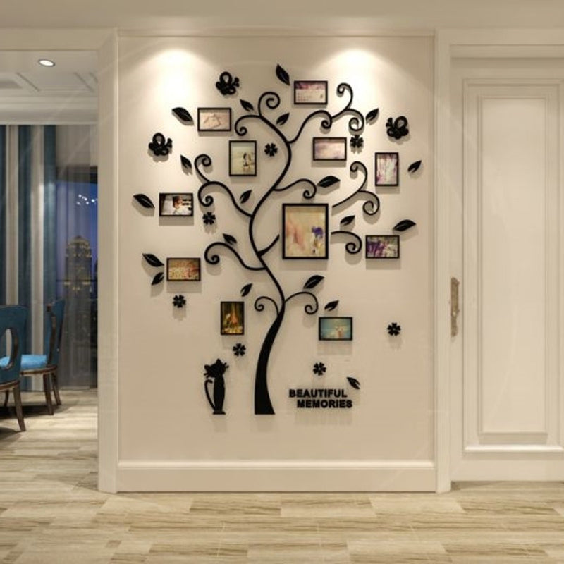 3D Photo Family Tree Wall Sticker Decal Sticker Mural DIY Home Baby Bedroom Decoration