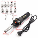 GJ-8018 220V 450W LCD Portable Electronic Heat Hot Air Desoldering Soldering Tools With 9 Nozzle
