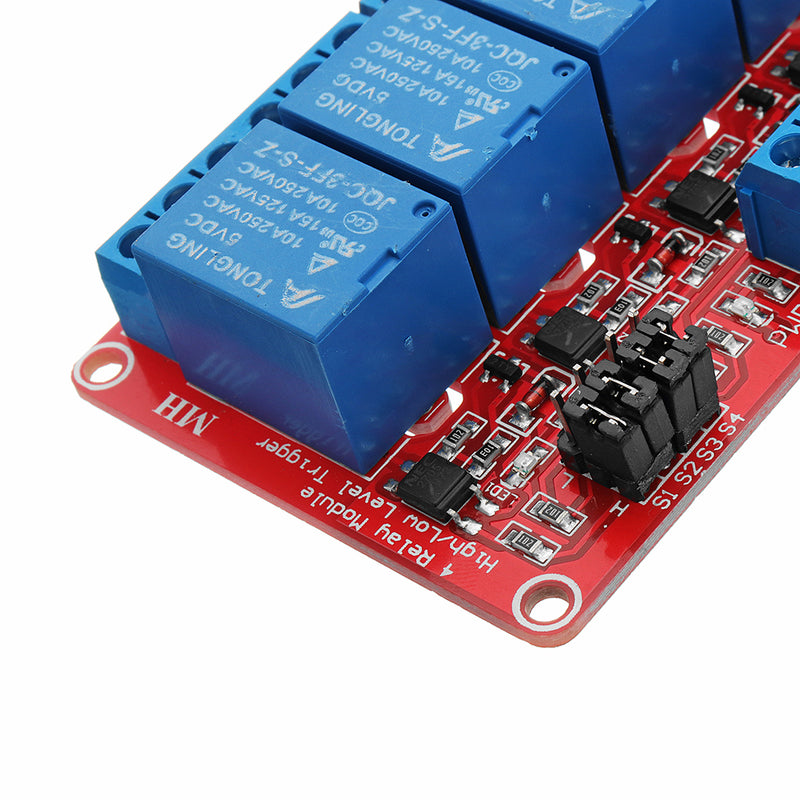 5V 4 Channel Level Trigger Optocoupler Relay Module