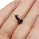 Suleve M3CH4 100Pcs M3 Carbon Steel Countersunk Hex Socket Screw 6-20mm Flat Head Hex Screw Metric