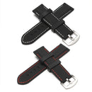 22/24mm Width Silicone Watch Band Wrist Rubber Mens Strap Sport Diver Waterproof