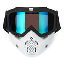 Motorcycle Goggles Detachable Modular Shield Face ATV MX Racing Motocross Mask
