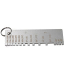 Metal Sheet Thickness Gauge Welding Gage Soldering Inspection Tools Stainless Steel Welding Ruler