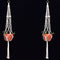 4 Legs Handmade Crude Cotton Flower Pot Decorations Hanging Basket Plant Hanger Rope with Iron Coils