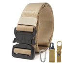 Xmund XD-TB3 125cm Men's 1000D Nylon Belt Metal Buckle Quick Release Tactical Belts With Carabiner Eagle Mouth Buckle Beverage Hanging Belt