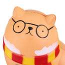 Squishy Glasses Orange Cat 11.5CM Slow Rising Rebound Toys With Packaging Gift Decor