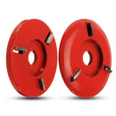 90mm Diameter 16mm Bore Red Power Wood Carving Disc Angle Grinder Attachment