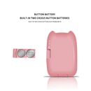 Women LED 180 Foldable Makeup Mirror Light Cosmetic Folding 2X Magnifying Mirror + Flat Mirror 8 LED Lights  2 Sided Lamps Hand Mirror Tools
