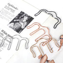 M Shape Multicolor Metal Hollow Music Book Clip
