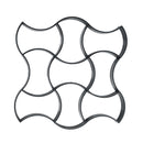 DIY Paving Mould Floor Pavement Mold Paving Black Plastic Slate Stones Ground Road Decorate Courtyard
